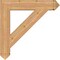 Ekena Millwork Traditional Arts & Crafts Smooth Bracket, Western Red Cedar, 5 1/2"W x 34"D x 34"H BKT06X34X34TRA03SWR - alternate 2